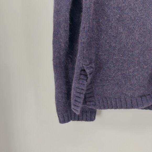 Eddie Bauer Purple Sweater Cotton Angora Nylon M - Picture 7 of 13